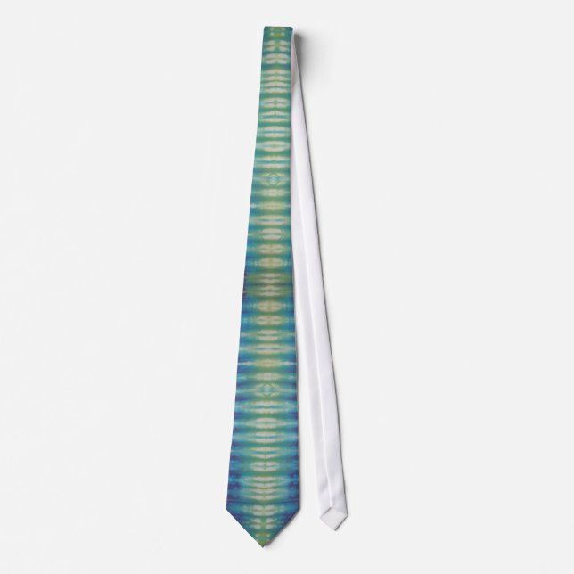 Blue Green Purple big stripe tie dye (Front)