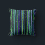 Blue, green, purple geometric with stripes cushion<br><div class="desc">Blue, green, purple geometric with stripes</div>