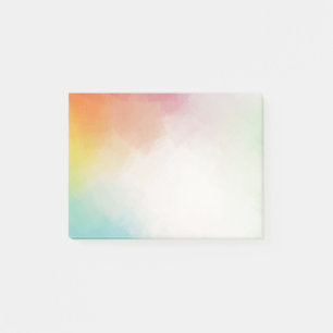 Blue Green Purple Pink Red Yellow Abstract Art Post-it Notes