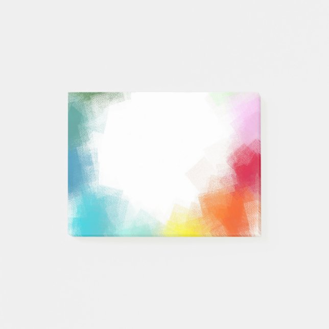 Blue Green Purple Yellow Orange Pink Red Rainbow Post-it Notes (Front)