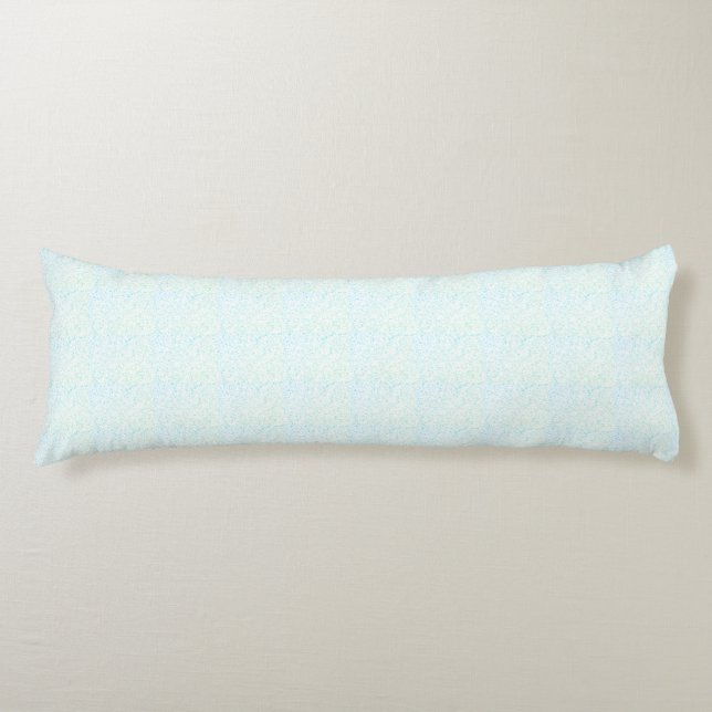 Blue Green Rain Body Pillow (Front)