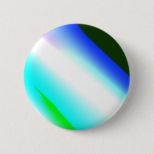 Blue green rainbow abstract texture pattern art t 6 cm round badge