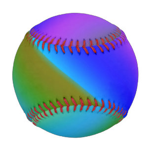 Blue green rainbow abstract texture pattern art t baseball