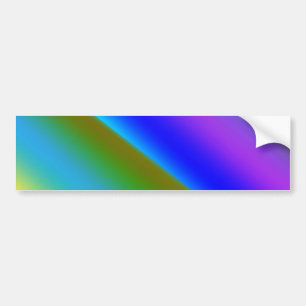 Blue green rainbow abstract texture pattern art  t bumper sticker