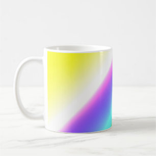 Blue green rainbow abstract texture pattern art t coffee mug