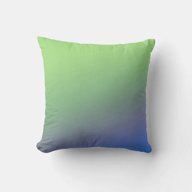 Blue green rainbow abstract texture pattern art  t cushion (Front)