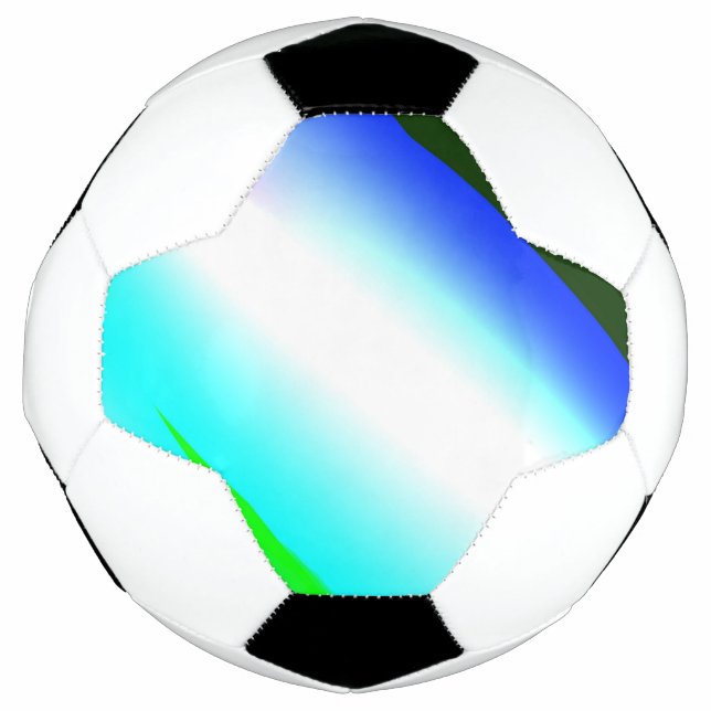 Blue green rainbow abstract texture pattern art  t football (Front)