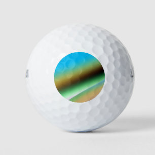 Blue green rainbow abstract texture pattern art t golf balls