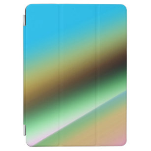 Blue green rainbow abstract texture pattern art  t iPad air cover