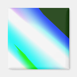 Blue green rainbow abstract texture pattern art  t magnet