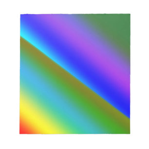 Blue green rainbow abstract texture pattern art t notepad