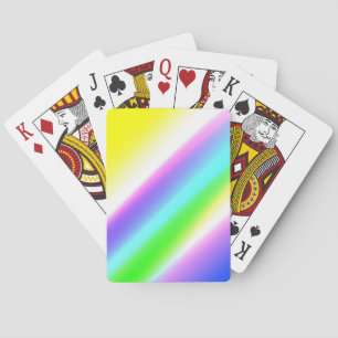 Blue green rainbow abstract texture pattern art t playing cards