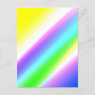 Blue green rainbow abstract texture pattern art  t postcard