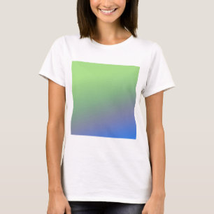 Blue green rainbow abstract texture pattern art t T-Shirt
