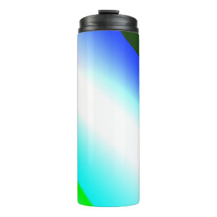 Blue green rainbow abstract texture pattern art  t thermal tumbler