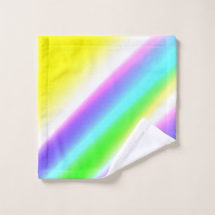 Blue green rainbow abstract texture pattern art t wash cloth