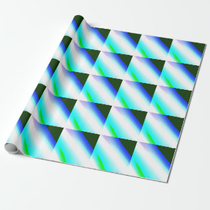 Blue green rainbow abstract texture pattern art  t wrapping paper