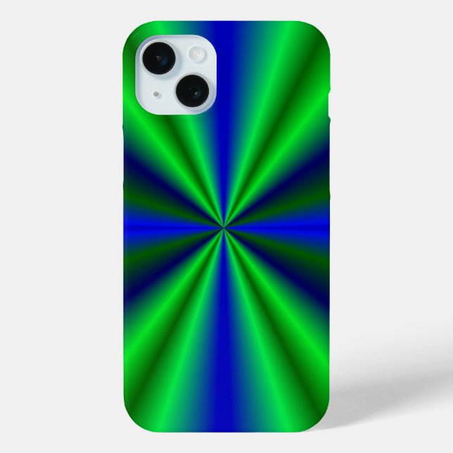Blue Green Rainbow Case-Mate iPhone Case (Back)