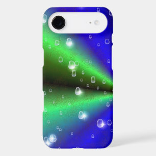 Blue Green Rainbow in Elephant Skin Leather Optik