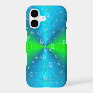 Blue Green Rainbow in Elephant Skin Leather Optik