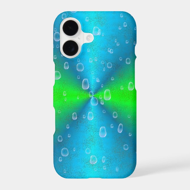 Blue Green Rainbow in Elephant Skin Leather Optik (Back)