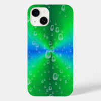Blue Green Rainbow in Elephant Skin Leather Optik