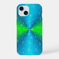 Blue Green Rainbow in Elephant Skin Leather Optik