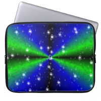 Blue Green Rainbow in Elephant Skin Leather Optik