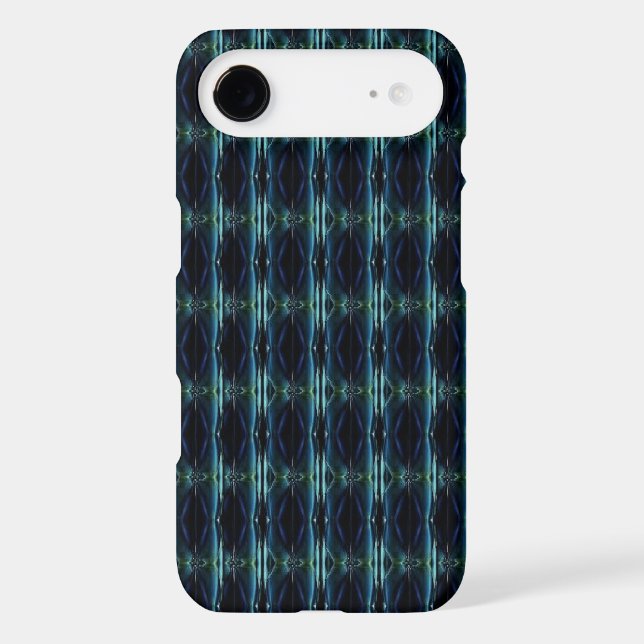 Blue Green Rainbow Stars , Artdeco Pattern (Back)
