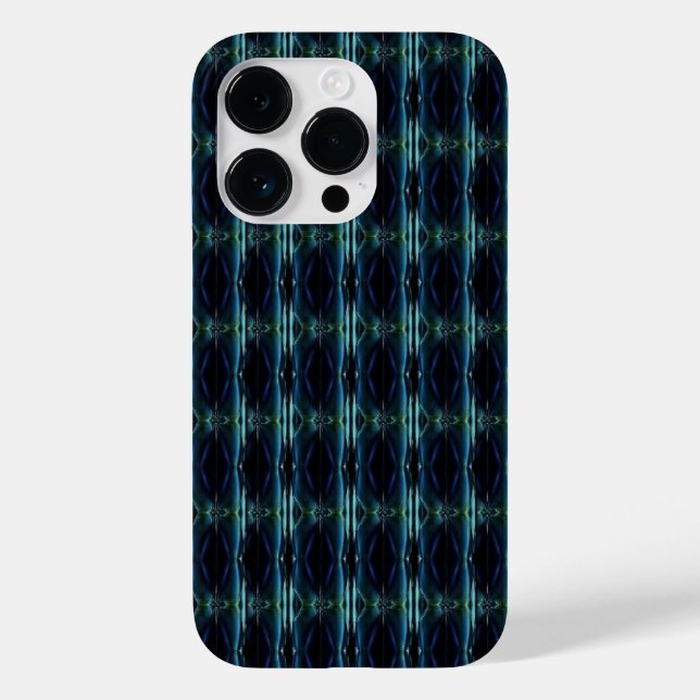 Blue Green Rainbow Stars , Artdeco Pattern Case-Mate iPhone Case (Back)
