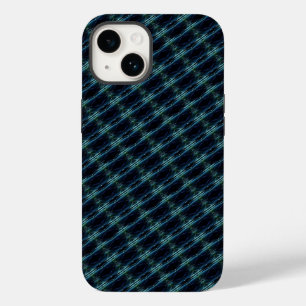 Blue Green Rainbow Stars , Artdeco Pattern Case-Mate iPhone 14 Case