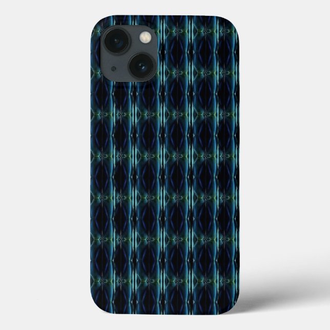 Blue Green Rainbow Stars , Artdeco Pattern Case-Mate iPhone Case (Back)