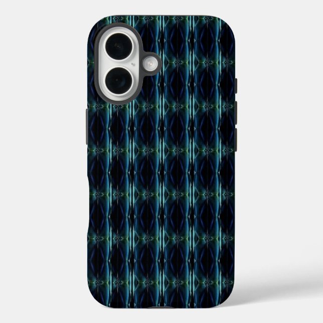 Blue Green Rainbow Stars , Artdeco Pattern Case-Mate iPhone Case (Back)