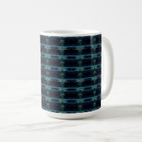 Blue Green Rainbow Stars , Artdeco Pattern