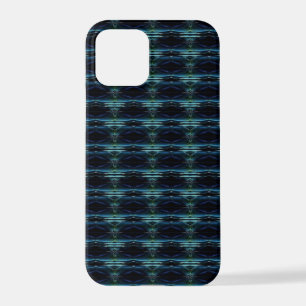 Blue Green Rainbow Stars , Artdeco Pattern iPhone 12 Pro Case