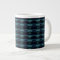 Blue Green Rainbow Stars , Artdeco Pattern
