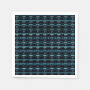 Blue Green Rainbow Stars , Artdeco Pattern Napkin