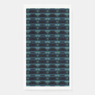 Blue Green Rainbow Stars , Artdeco Pattern Napkin