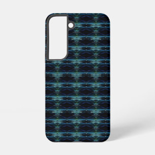 Blue Green Rainbow Stars , Artdeco Pattern Samsung Galaxy Case