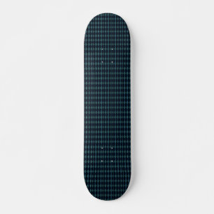 Blue Green Rainbow Stars , Artdeco Pattern Skateboard