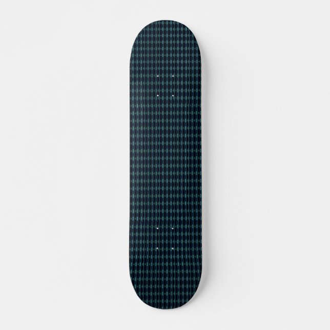 Blue Green Rainbow Stars Pattern Skateboard (Front)
