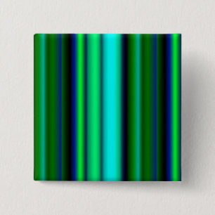 Blue Green Rainbow Stripes 15 Cm Square Badge
