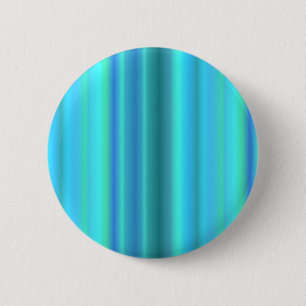 Blue Green Rainbow Stripes 6 Cm Round Badge