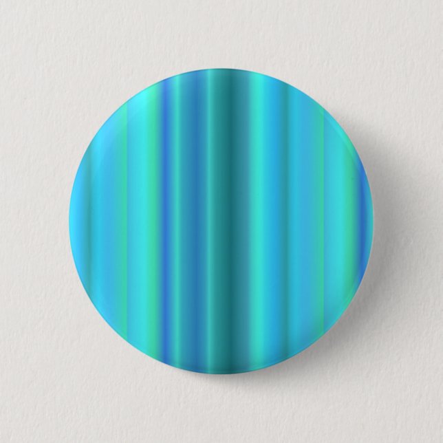 Blue Green Rainbow Stripes 6 Cm Round Badge (Front)
