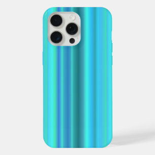 Blue Green Rainbow Stripes iPhone 15 Pro Max Case