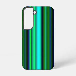 Blue Green Rainbow Stripes Samsung Galaxy Case