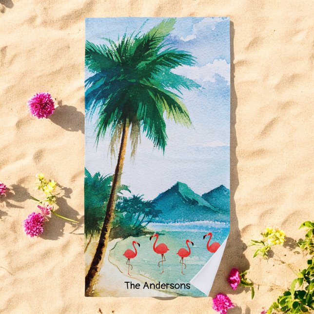 Blue Green Sea Ocean Tropical Beach Towel (Creator Uploaded)