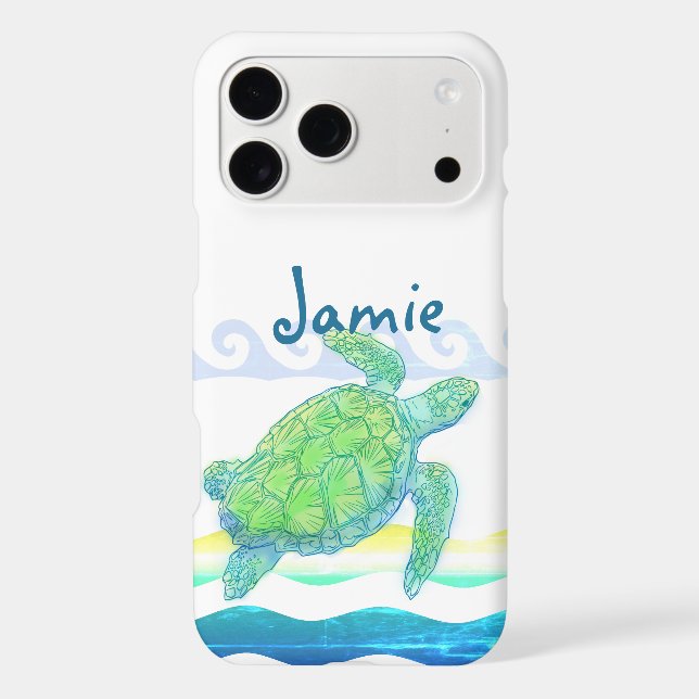 Blue & Green Sea Turtle (Back)