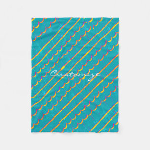 blue-green shingles Thunder_Cove Fleece Blanket