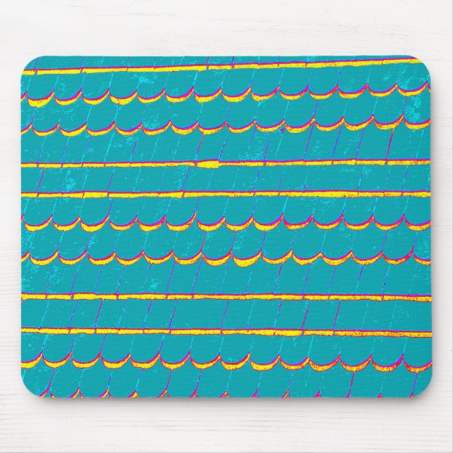 blue-green siding shingles mouse mat (Front)